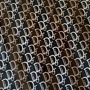 Vintage Dior Scarf Wrap Christian Dior Shawl Scarf Satin Sheer Black Scarf